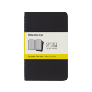 Блокнот Moleskine CAHIER JOURNAL QP312 Pocket 90x140мм обложка картон 64стр. клетка черный (3шт)