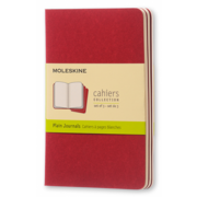 Блокнот Moleskine CAHIER JOURNAL CH113 Pocket 90x140мм обложка картон 64стр. нелинованный клюквенный (3шт)