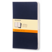 Блокнот Moleskine CAHIER JOURNAL CH216 Large 130х210мм обложка картон 80стр. линейка синий индиго (3шт)