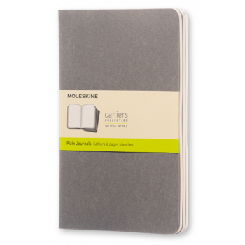 Блокнот Moleskine CAHIER JOURNAL CH318 Large 130х210мм обложка картон 80стр. нелинованный серый (3шт)