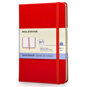 Блокнот для рисования Moleskine ART SKETCHBOOK ARTQP063R Large 130х210мм 104стр. твердая обложка красный