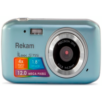 Фотоаппарат Rekam iLook S755i серый металлик 12Mpix 1.8" SD/MMC CMOS/Li-Ion