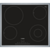 Встраиваемая варочная панель BOSCH Электрическая, РОЗНИЧНЫЙ ЭКСКЛЮЗИВ!! 4.8x56.3x49 см, стеклокерамика, сенсорное управление, независимая, таймер, конфорка с круглой зоной расширения, рамка, черная
