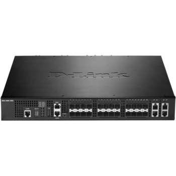 D-Link DXS-3400-24SC/A1ASI PROJ Управляемый стекируемый коммутатор уровня 2+ с 20 портами 10G SFP+ и 4 комбо-портами 10GBase-T/SFP+