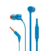 Гарнитура вкладыши JBL Tune 110 1.2м синий проводные в ушной раковине (JBLT110BLU)