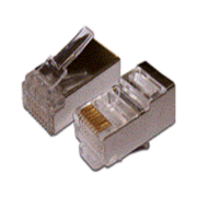 Lanmaster TWT-PL45/S-8P8C Коннектор RJ45 STP 8P8C, универсальный, cat.5e, 100 шт