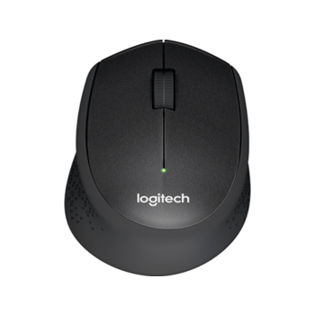 Мышь беспроводная Logitech M330 Silent Plus Black [910-004909] черная, оптическая, 1000dpi, 2.4GHz, USB-ресивер, бесшумная, под правую руку (066670)