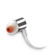 Гарнитура вкладыши JBL Tune 210 1.2м серый/белый проводные в ушной раковине (JBLT210GRY)