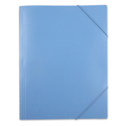 Папка на резинке Бюрократ -PRA3BLUЕ A3 пластик 0.7мм синий вмест.:250лист.