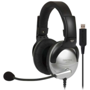 Наушники с микрофоном Koss SB45-USB черный/серебристый 2.4м мониторные оголовье (15116464)
