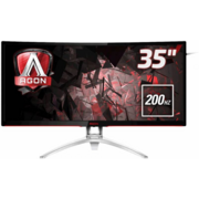 LCD AOC 35" AGON AG352QCX черный {MVA Curved FreeSync 2560x1080@200Hz 21:9 2000:1 300cd D-Sub D-sub DisplayPort DVI MHL HDMI USB3.0x2 AudioOut 5Wx2 }