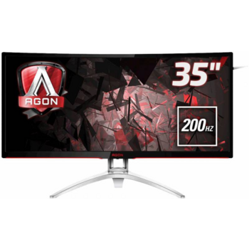 LCD AOC 35" AGON AG352QCX черный {MVA Curved FreeSync 2560x1080@200Hz 21:9 2000:1 300cd D-Sub D-sub DisplayPort DVI MHL HDMI USB3.0x2 AudioOut 5Wx2 }