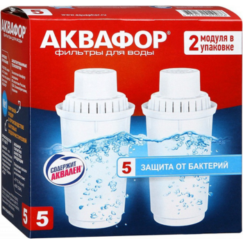 Картридж Аквафор B5 для кувшинов ресурс:300л (упак.:2шт)