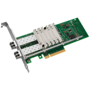 Контроллер 2-портовый Ethernet 10GbE CNA dual port Intel X520-SR2 (E10G42BFSRBLK), PCIe 2.0 x8, 2xSFP+ (w SR tranceivers), LP