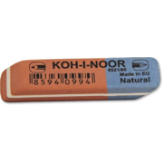 Ластик Koh-I-Noor BLUE STAR 6521060010KDRU 51х14х8мм каучук красный/синий индивидуальная картонная упаковка