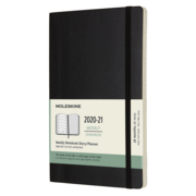 Еженедельник Moleskine ACADEMIC SOFT WKNT Large 130х210мм датир.18мес 208стр. мягкая обложка черный