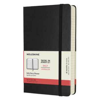 Ежедневник Moleskine ACADEMIC Large 130х210мм датир.18мес 592стр. черный