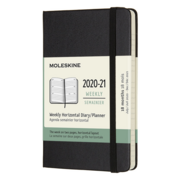 Еженедельник Moleskine ACADEMIC HORIZONTAL Pocket 90x140мм датир.18мес 208стр. фиксирующая резинка черный