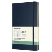 Еженедельник Moleskine ACADEMIC WKNT Large 130х210мм датир.18мес 208стр. синий сапфир