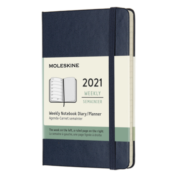 Еженедельник Moleskine CLASSIC WKNT Pocket 90x140мм 144стр. синий сапфир