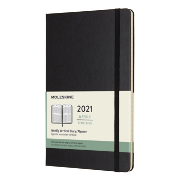 Еженедельник Moleskine CLASSIC WKLY VERTICAL Large 130х210мм 144стр. черный