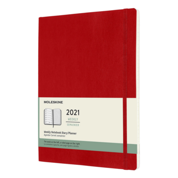 Еженедельник Moleskine CLASSIC SOFT WKNT XL 190х250мм 144стр. мягкая обложка красный