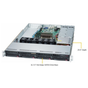 Серверная платформа Supermicro SERVER SYS-5019S-WR (X11SSW-F, CSE-815TQC-R504WB) ( LGA 1151, E3-1200 v6/v5, Intel® C236 chipset, 4 Hot-swap 3.5" drive bays, 4xDDR4 Up to 64GB Unbuffered ECC UDIMM, 2 GbE ports with Intel® i210-AT, 1 dedicated IPMI port, 1