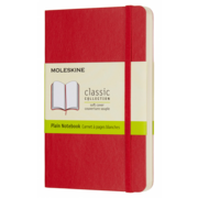 Блокнот Moleskine CLASSIC SOFT QP613F2 Pocket 90x140мм 192стр. нелинованный мягкая обложка красный