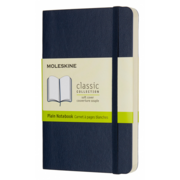 Блокнот Moleskine CLASSIC SOFT QP613B20 Pocket 90x140мм 192стр. нелинованный мягкая обложка синий сапфир