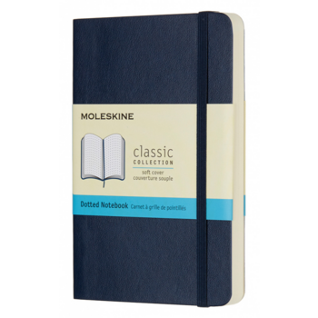 Блокнот Moleskine CLASSIC SOFT QP614B20 Pocket 90x140мм 192стр. пунктир мягкая обложка синий сапфир