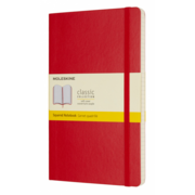 Блокнот Moleskine CLASSIC SOFT QP617F2 130х210мм 192стр. клетка мягкая обложка фиксирующая резинка красный