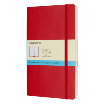 Блокнот Moleskine CLASSIC SOFT QP619F2 Large 130х210мм 192стр. пунктир мягкая обложка красный