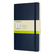 Блокнот Moleskine CLASSIC SOFT QP618B20 Large 130х210мм 192стр. нелинованный мягкая обложка синий сапфир