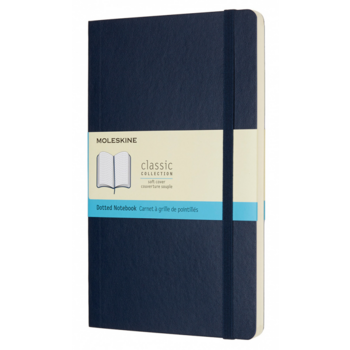 Блокнот Moleskine CLASSIC SOFT QP619B20 Large 130х210мм 192стр. пунктир мягкая обложка синий сапфир