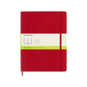 Блокнот Moleskine CLASSIC SOFT QP623F2 XLarge 190х250мм 192стр. нелинованный мягкая обложка красный