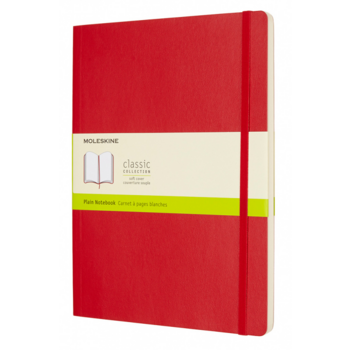 Блокнот Moleskine CLASSIC SOFT QP623F2 XLarge 190х250мм 192стр. нелинованный мягкая обложка красный