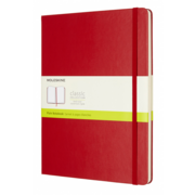 Блокнот Moleskine CLASSIC QP092F2 XLarge 190х250мм 192стр. нелинованный твердая обложка красный