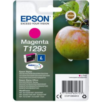 Картридж струйный Epson T1293 C13T12934012 пурпурный (378стр.) (7мл) для Epson SX420W/BX305F