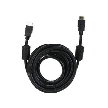 VCOM VHD6020D-5MB Кабель HDMI 19M/M ver:1.4+3D, 5m, позолоченные контакты, 2 фильтра Blister