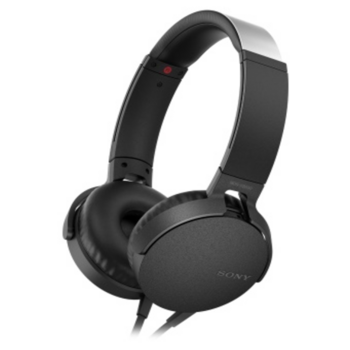 Гарнитура накладные Sony MDR-XB550AP 1.2м черный проводные оголовье (MDRXB550APB.E)