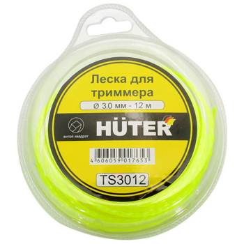 Леска для садовых триммеров Huter TS3012 d=3мм L=12м для Huter GGT-1900S(T) (71/2/3)