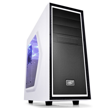 Корпус Deepcool TESSERACT SW WHITE без БП, боковое окно, белый, ATX