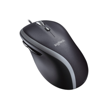 910-003726 Мышь Logitech M500 {лазерная, проводная, USB, черный и серебристый}