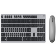 Беспроводная Клавиатура + Мышь(набор) ASUS W5000 KEYBOARD+MOUSE/GY/RU Grey-Black ,USB ресивер.KB+Mouse RF 2.4GHz, Optical Mouse 3but+Roll