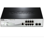 D-Link DGS-1210-10P/ME/A1A Управляемый L2 коммутатор с 8 портами 10/100/1000Base-T и 2 портами 1000Base-X SFP (8 портов PoE 802.3af/at, PoE-бюджет 78 Вт)