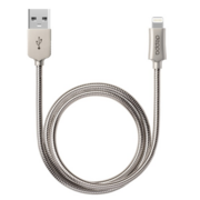 Кабель Deppa Steel 72272 USB (m)-Lightning (m) 1.2м стальной