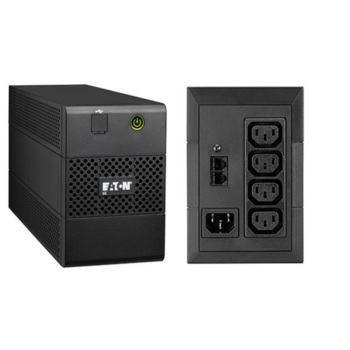 ИБП Eaton 5E 650i USB, линейно-интерактивный, конструктив корпуса башня, 650VA, 360W, розетки IEC 320 C13 4шт., USB, ёмкость батарей 1 x 12V / 7Ah, ШхГхВ 100х288х148мм., вес 4.6кг., гарантия 2 года. UPS Eaton 5E 650i USB, line-interactive, tower housing d