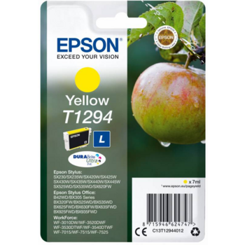 Картридж струйный Epson T1294 C13T12944012 желтый (616стр.) (7мл) для Epson SX420W/BX305F