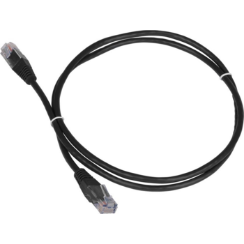 Патч-корд Lanmaster TWT-45-45-2.0-BK UTP вилка RJ-45-вилка RJ-45 кат.5е 2м чёрный ПВХ (уп.:1шт)