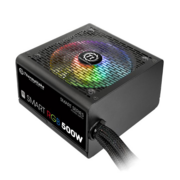 Блок питания Thermaltake ATX 500W Smart RGB 500 80+ (24+4+4pin) APFC 120mm fan color LED 6xSATA RTL
